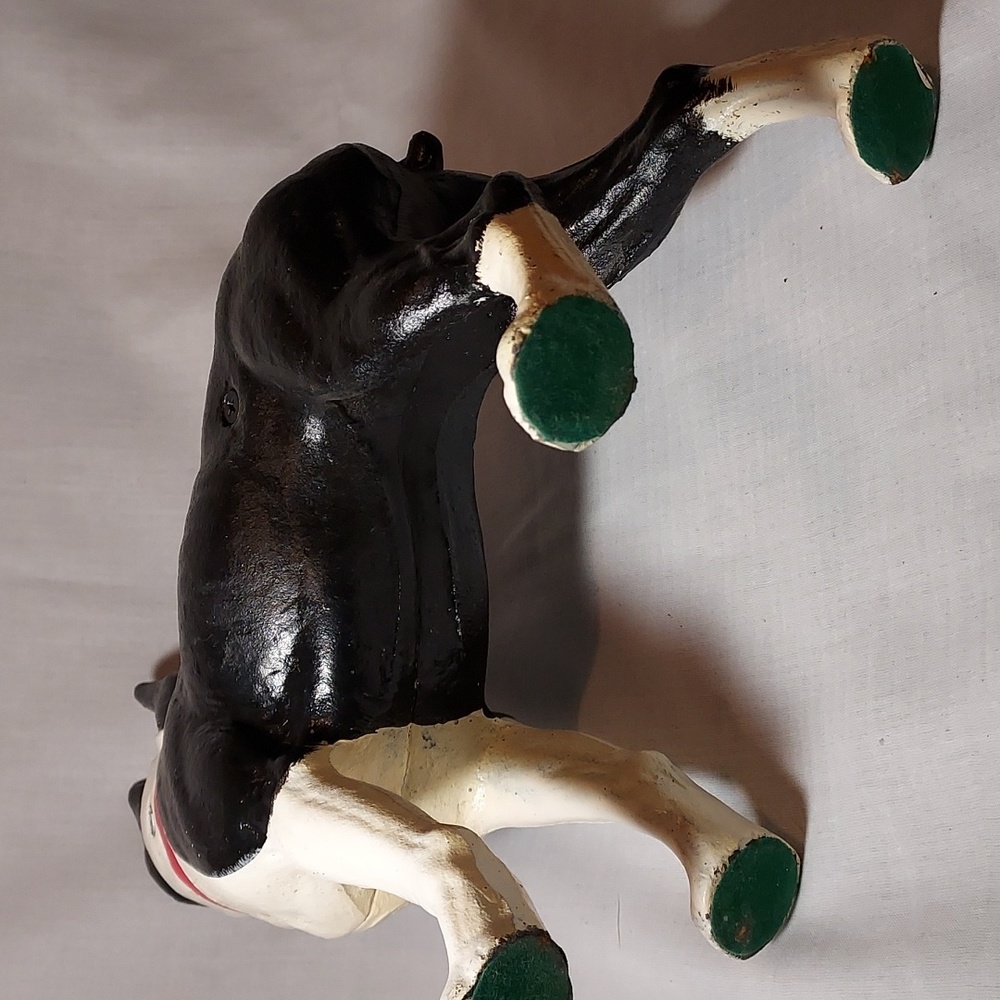 Vintage Cast Iron Boston Terrier Dog Door Stop Hand Painted - Picture 5 of 9